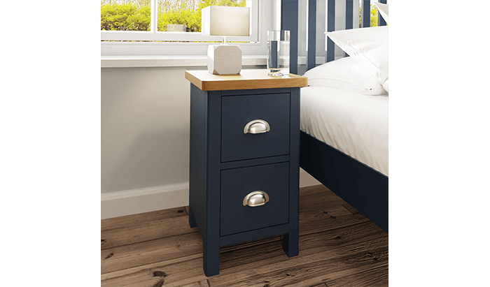 2 Drawer Small Bedside Cabinet