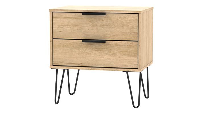 2 Drawer Midi Bedside