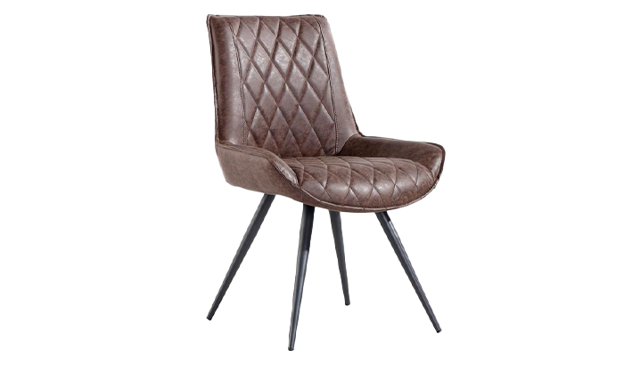 Dining Chair - Brown Pu