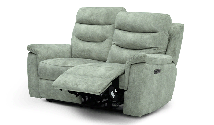 2 Seater Power Reclining Sofa With Headtilt