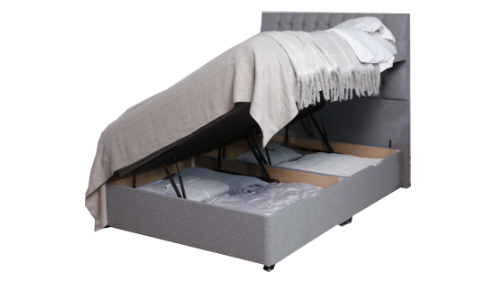 Kingsize Ottoman Side Lift Fabric Bed Frame