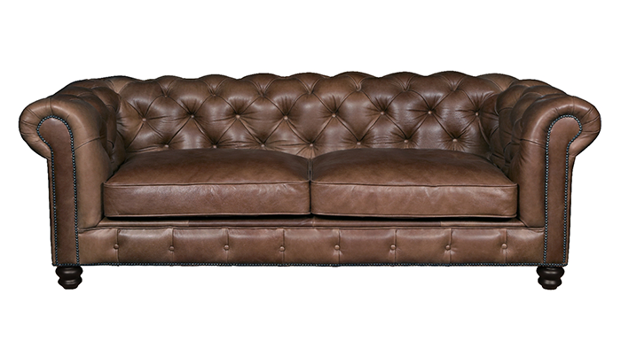 Espresso leather sectional discount