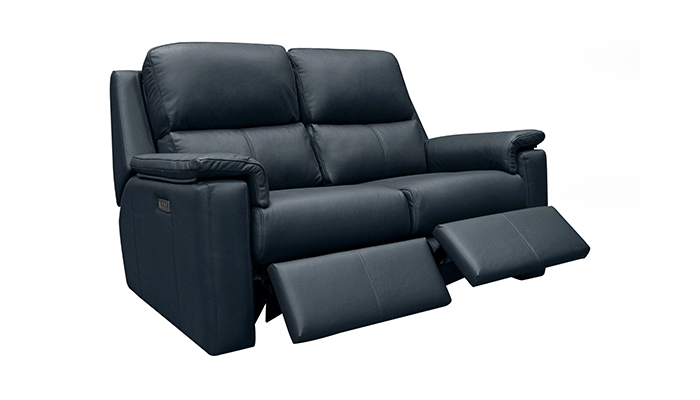 2 Seater Power Reclining Sofa with Headrest and Lumbar
