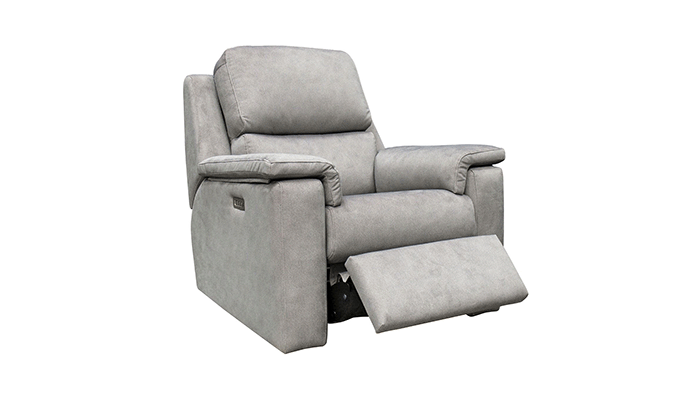 Power Reclining Armchair with Headrest and Lumbar