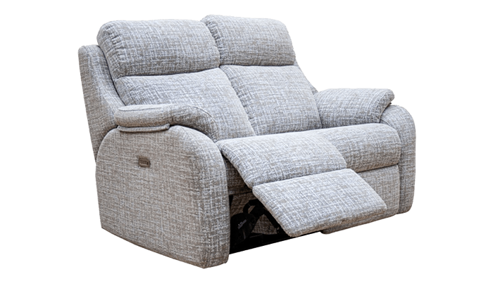 2 Seater Power Reclining Sofa with Headrest