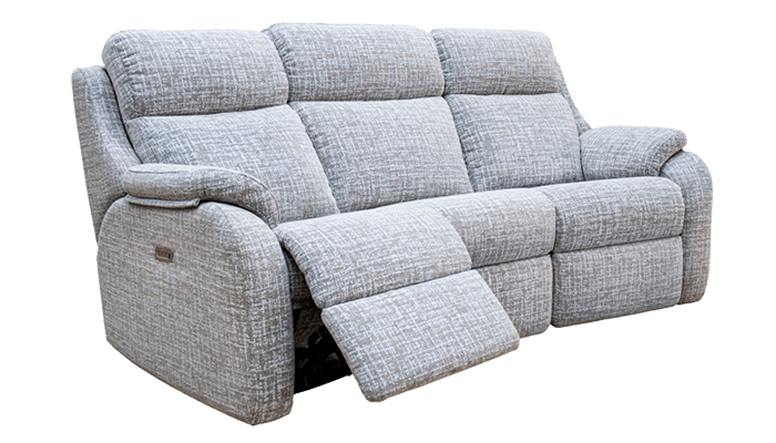 3 Seater Curved Power Reclining Sofa