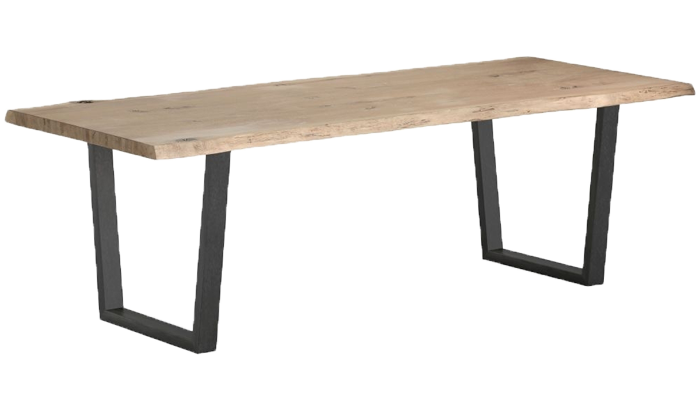 Corndell Oak Mill White Oil Small Dining Table Metal Legs Oil Small Dining Table Metal Legs, Large Dining Table Metal Legs