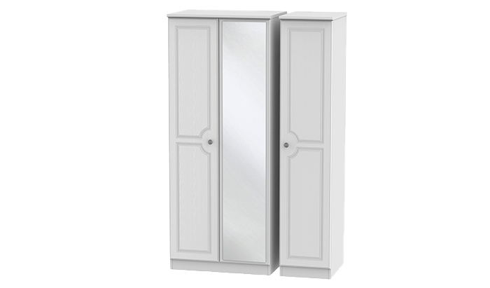 3 Door Wardrobe with Mirror