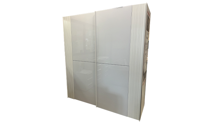 2 Door, 2 Glass Door Sliding Wardrobe
