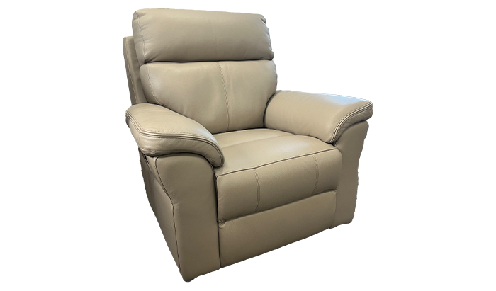 Power Reclining Armchair With Headilt And Lumbar