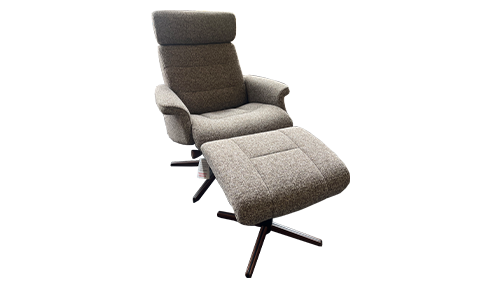 Medium Swivel Reclining Chair & Footstool