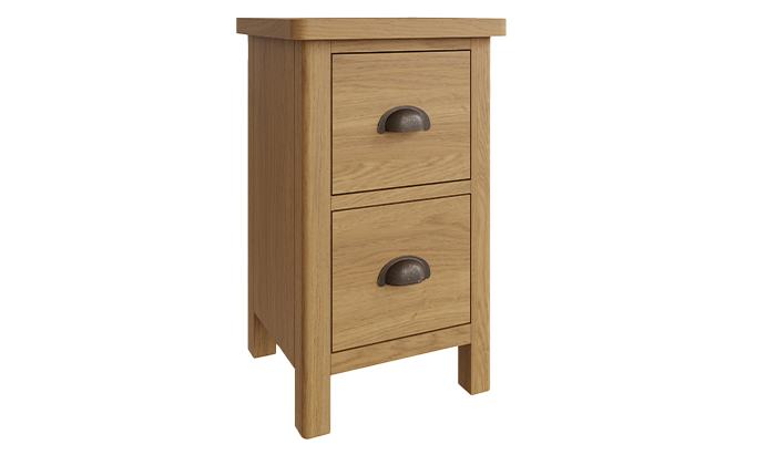 2 Drawer Small Bedside Cabinet