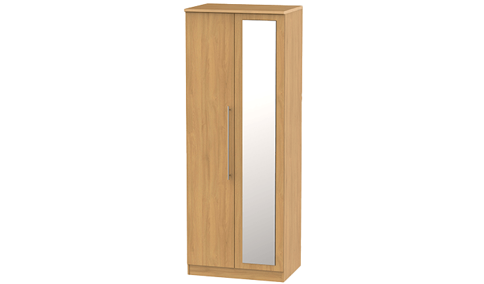 Tall 2 Door Wardrobe with Mirror
